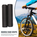 2pcs Bicycle Soft Foam Silicone Sponge Anti-slip Handle Bar Grips (Black) Newly