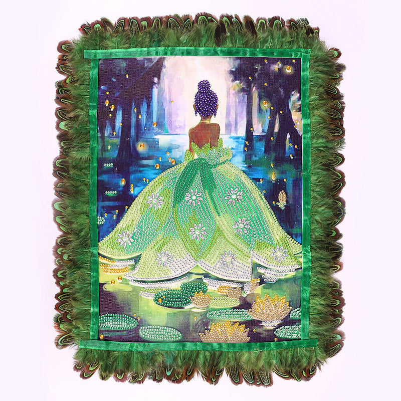 Creative DIY Feather Photo Frame for Diamond Painting Picture Frame Wall Arts