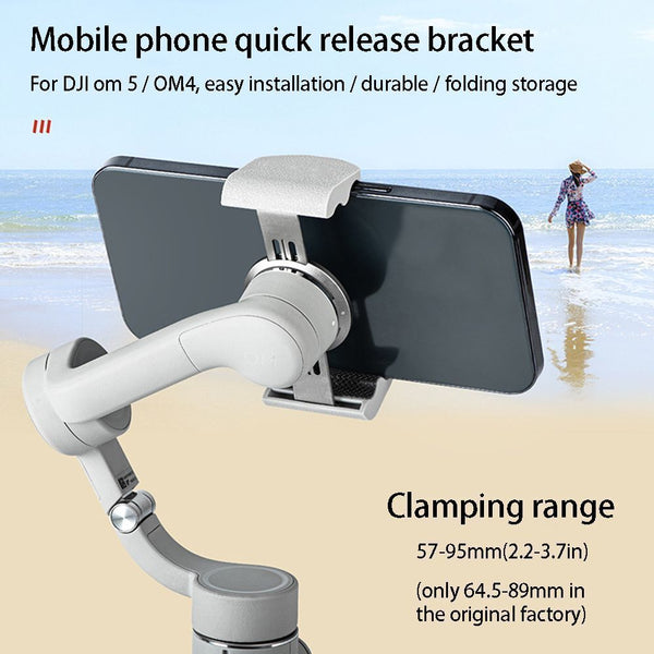 Phone Holder Magnetic Convenient Extension Buckle PTZ For DJI OM 5/4/SE Bracket