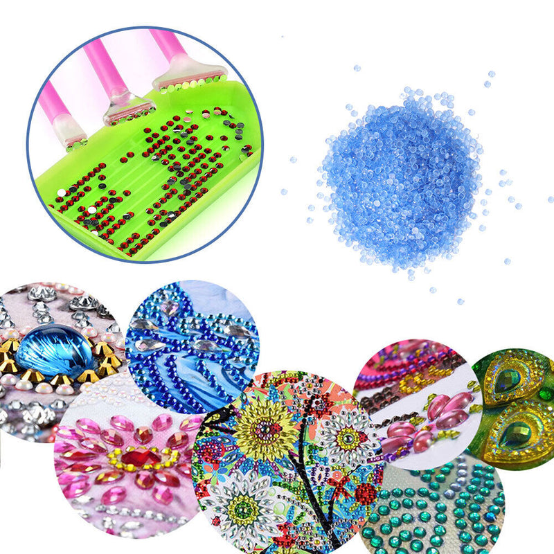 15g/Bag DIY Luminous Round Rhinestones Kit for Diamond Painting (Dark Blue)