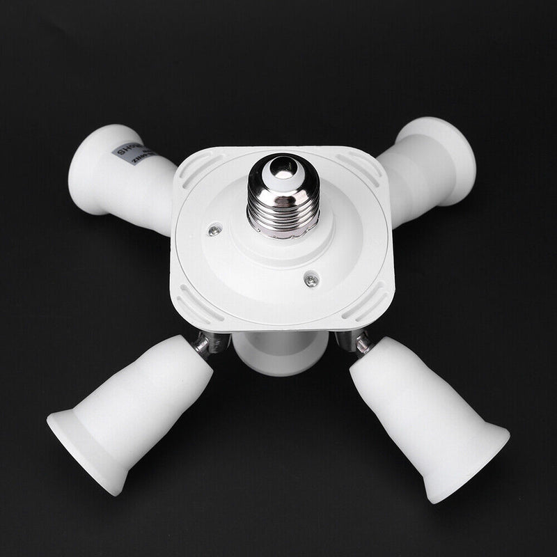 Adjustable E27 Splitter 5 Heads Lamp Base Adapter LED Bulb Holder Socket Newly