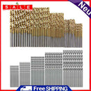 HSS Spiral Drill, 1.0-3.0mm, Straight Shank, 100-Piece