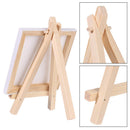 Back Stapled Mini Stretched Mini Canvas Drawing Mini Easel Set Painting Craft
