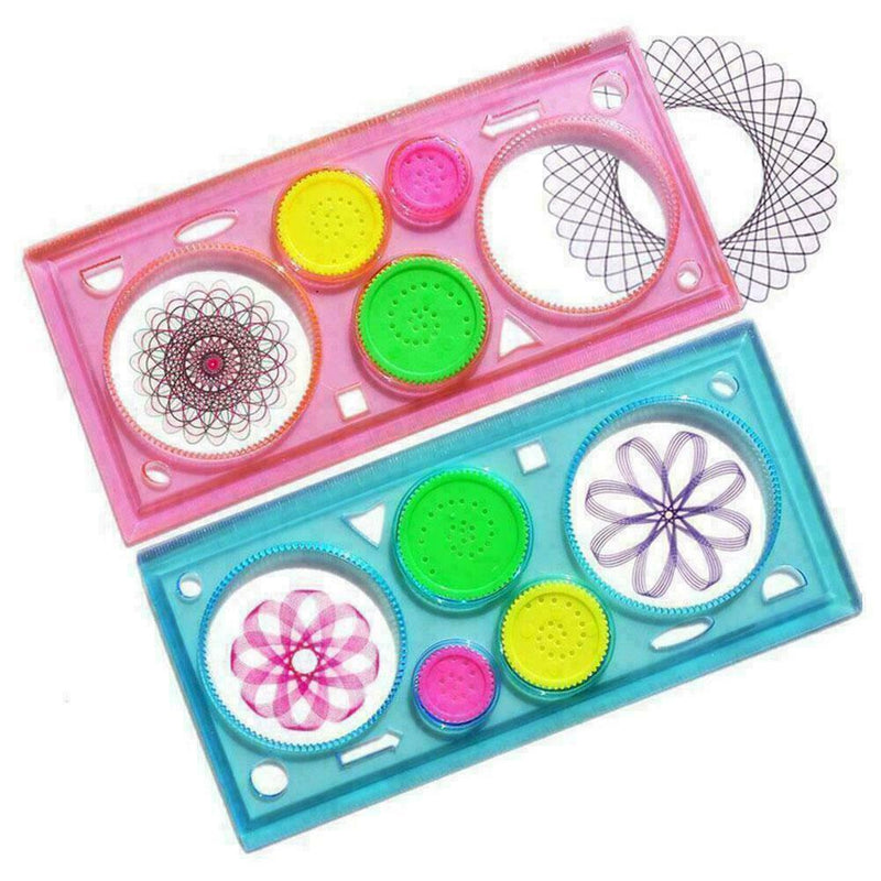 Flower Ruler Children Painting Student Hollow Ruler Y0M3 Set N3C5