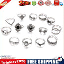 15pcs/set Bohemia Flower Ring Women Geometric Knuckle Finger Rings Jewelry