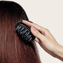 Silicone Head Body Massage Brush Hair Washing Clean Comb Hair Care (Black) Newly