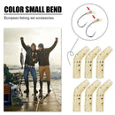 30xRubber Rig Hook Carp Fishing Line Aligner Hair rigs Terminal End Tackle W6A4