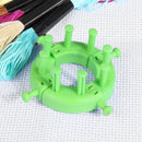 Spliced Loom Braided Frame Knitting Looms Long Ring Set with Hook Needles