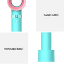Portable Bladeless Cooling Fan Summer Personal Handheld Desktop Fan (Blue)