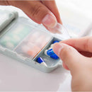 Pill Box Splitter Lattices Portable Tablet Medicine Holder Travel Organizer