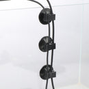 Cord Buckle Line Holder Clamps Dual-card Clips Suction Cups Aquarium Sucker