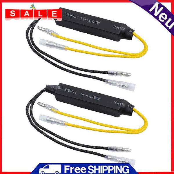 2pcs Cement Resistance Motorcycle Indicator Turn Signal Light Resistance Decoder