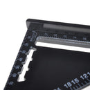 7inch Metric Triangle Measuring Ruler Square Angle Protractor Trammel Tools