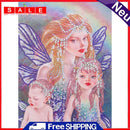 5D DIY Partial Drill Special Shape Girl Rhinestone Diamond Drawing for Home
