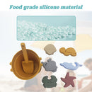 #A Silicone Cute Animals Shape Beach Play for Kids Sandbox Set Beach Game Toys