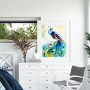 Peacock Oil Paint By Numbers Set Canvas Drawing DIY Coloring Picture Kits