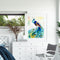 Peacock Oil Paint By Numbers Set Canvas Drawing DIY Coloring Picture Kits