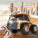 RC Dump Truck 1/24 9CH Dumper Technique 2.4G Radio Controlled Cars (A)