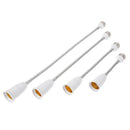 5pcs E27-E27 Flexible Extension Adapter Converter Elongation Base(39.5cm)