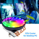 SNOWMAN 4 Heat Pipe CPU Cooler PWM 4 Pin PC Radiator Quiet Cooler Fan (RGB)