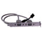 2 Port Rear Panel Bracket Motherboard Cable USB 2.0 Connector Cable Adapter