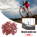 50pcs Metal Nipples for 14G 2mm Spokes Mountain Bike Cycling Parts (Red) Newly