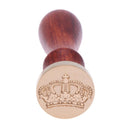 Crown Pattern DIY Retro Wood Stamp Customs Insurance Sealing Wax Seal(T08) Newly