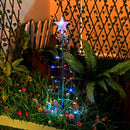 Solar Powered LED Christmas Tree Lawn Light Outdoor Garden Lamp (Colorful) Newly
