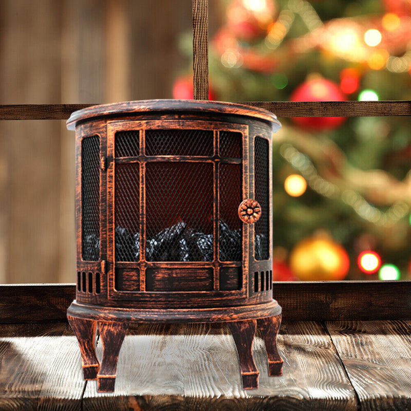 Retro Night Light LED Fireplace Battery USB Powered Christmas Party Ornaments
