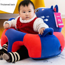 Baby Sofa Support Seat Cover Plush Learning To Sit Feeding Chair (Husky) Newly