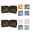 13pcs/Set Hex Shank Compound Taps HSS Screw Threaded Tap Drill Bits (B) Newly