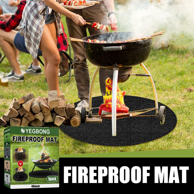Fire Pit Mat Perfect for Outdoor Indoor Grill Deck Garden Grass Patio Protector