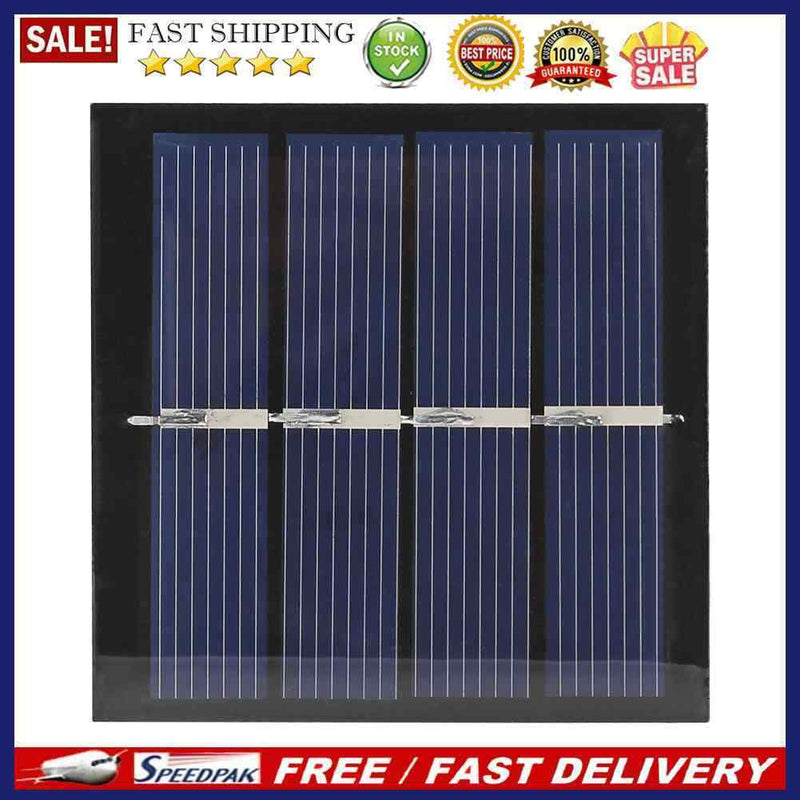 Solar Panel 0.45W 2V with 10cm Wires Solar Cell for DIY Battery Phone Charg