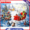 Oil Painting By Numbers Elk in Snow DIY Frameless Picture Christmas Home Decor