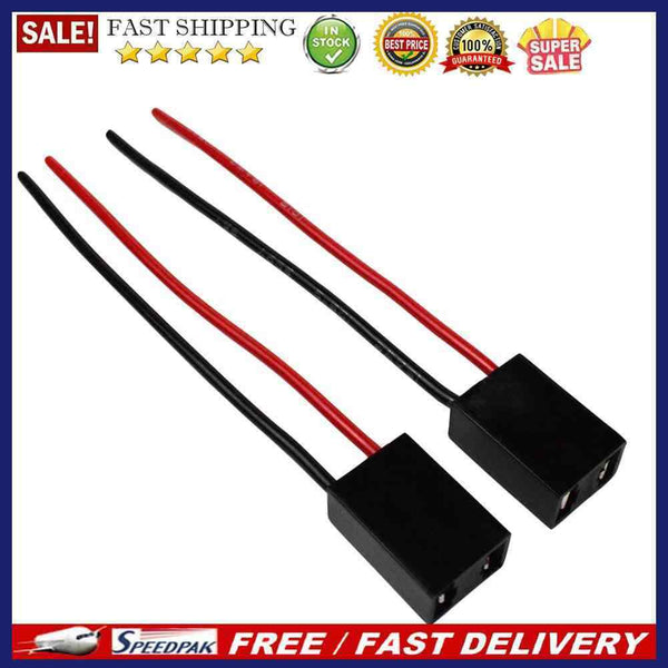 2x H7 Bulb Socket Wiring Harness Headlight Fog Lamp Female Connector Pig Ta