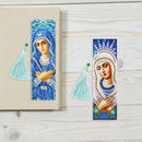2x 5D DIY Diamond Painting Leather Bookmarks Goddess Cross Stitch Page Marker