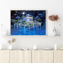Diamond Painting Moonlight City Full Round Drill Picture of Rhinestone Draw