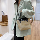 Straw Beach Bag Woven Shoulder Messenger Bag Women Bohemian Summer Vacation Tote