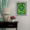 5D DIY Full Drill Diamond Painting Lucky Flower Cross Stitch Embroidery Mosaic