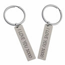 Wife Husband Gift Jewelry Key Ring Keyfob Car Pendant I Love You 3000 Keyring
