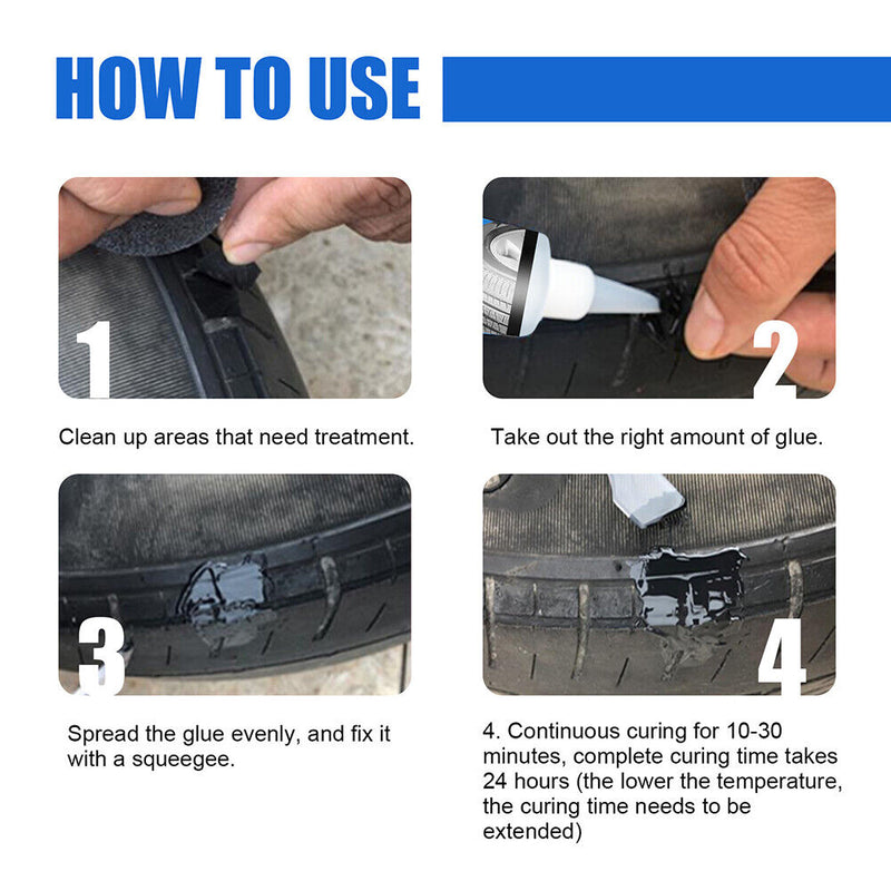 30ml Adhesive Tire Repair Glue Auto Car Tire Crack Repairing Glue Sealer Caulk