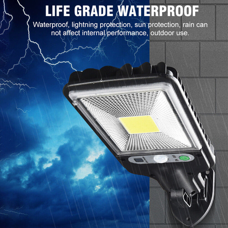 LED Solar Wall Light Outdoor Motion Sensor Lamp Garden Remote Lamp (30COB) Newly
