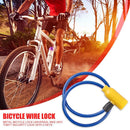 Metal Bicycle Lock Universal MTB Road Bike Anti Theft Security Lock (Blue) Newly