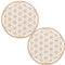 Wooden Wall Sign Slice Wood Base Flower Of Life Energy Mat Flower of Life Shape