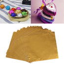 100pcs aluminum foil candy package paper chocoline DIY package paper 10x10cm party