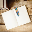 12CT 2 Strands Feather Double-Sided Counted Cross Stitch Bookmark Kit (A)