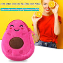 Lovely Women Avocado Shape Coin Purse Casual Ladies Girls Chain Small Wallet