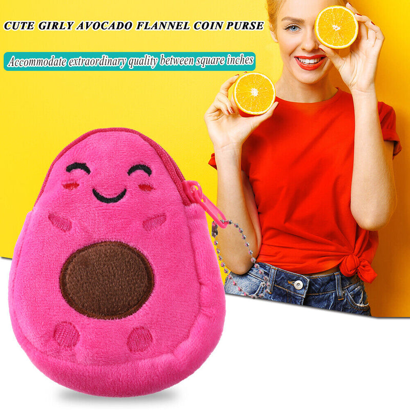 Lovely Women Avocado Shape Coin Purse Casual Ladies Girls Chain Small Wallet