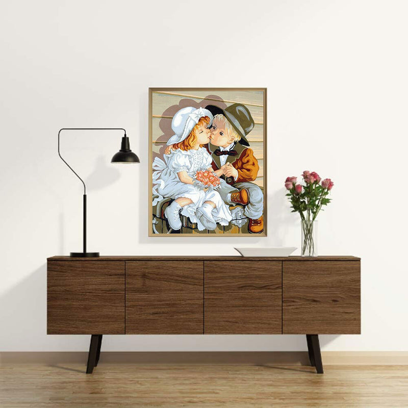 5D DIY Diamond Painting Kits Full Round Drill Boy Girl Mosaic Mural Decor