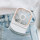 Mini Fan Portable Folding USB Rechargeable with Power Bank Desk Handheld Fan